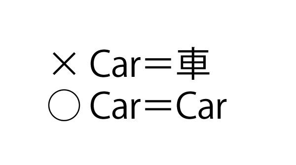 car-is-car-not-kuruma、これこそが英語をマスターした状態