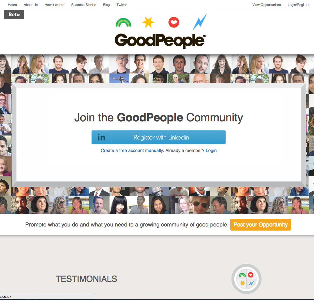 ネットサーフィンしていたら偶然見つけたサイト「Good people」